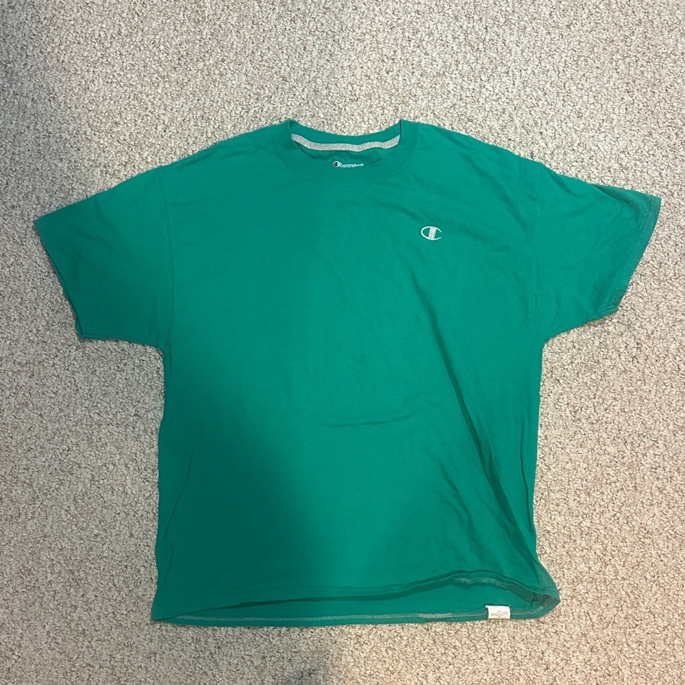 Champion Men's Green Short Sleeve Shirt